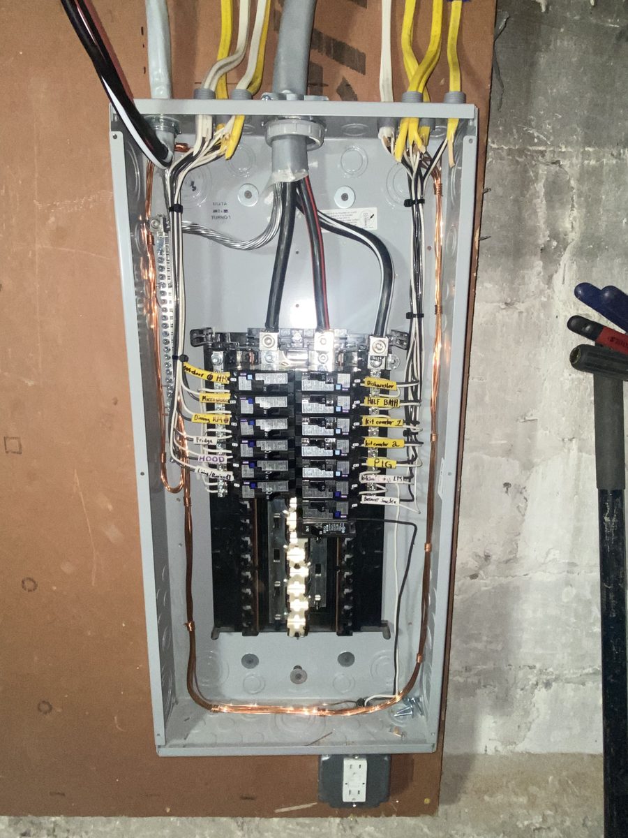 Residential electrical panel upgrade with every circuit clearly labeled